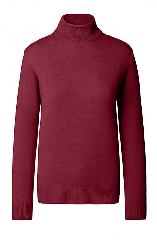 Ladies Cashmere 2 Ply Roll Neck