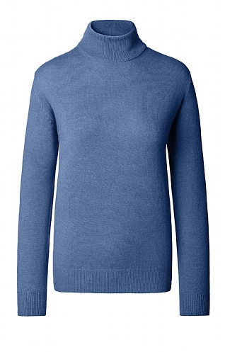 Ladies Cashmere 2 Ply Roll Neck