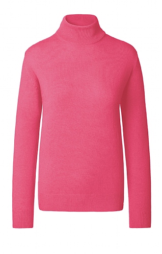 Ladies Cashmere 2 Ply Roll Neck