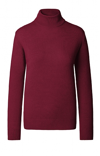 Ladies Cashmere 2 Ply Roll Neck