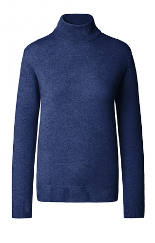 Ladies Cashmere 2 Ply Roll Neck