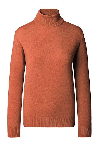 Ladies Cashmere 2 Ply Roll Neck