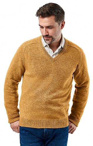 House of Bruar 2 ply Lambswool V Neck