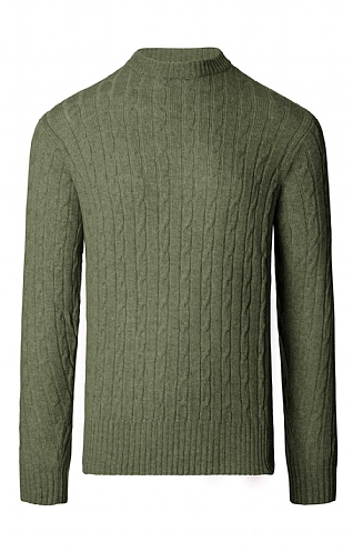 Lambswool Cable Crew Neck