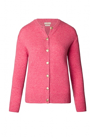 House of Bruar Lambswool Crew Neck Cardigan