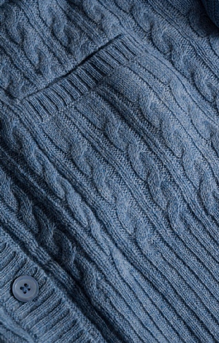 Country Lambswool Cable Cardigan