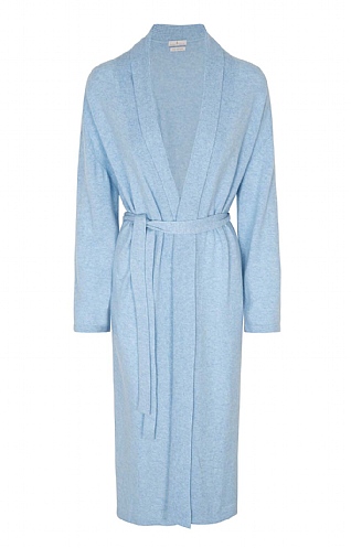 House of Bruar Cashmere Dressing Gown, Sky