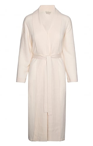 House of Bruar Cashmere Dressing Gown - White