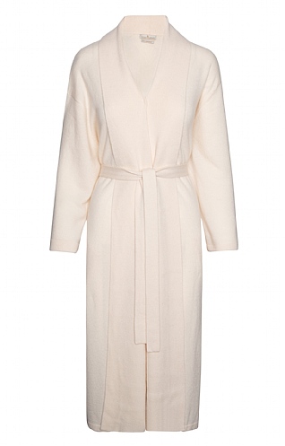 House of Bruar Cashmere Dressing Gown - White, White