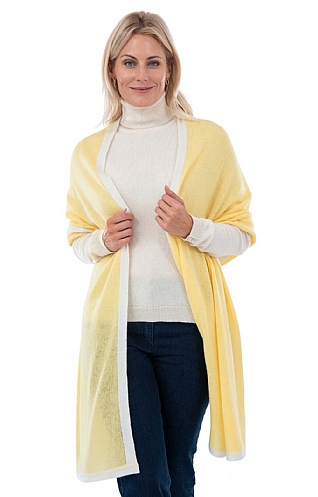 Cashmere Contrast Wrap
