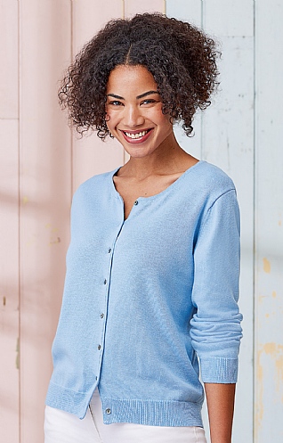 ladies blue cardigan
