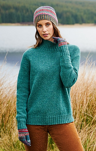Munrospun Shetland Roll Neck