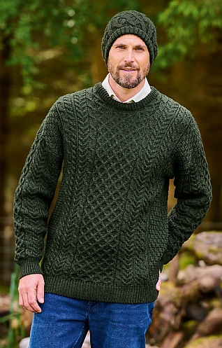Traditional Merino Aran Crew