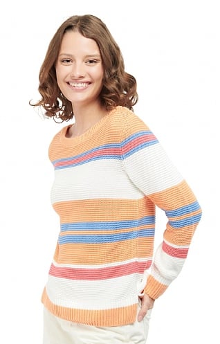 Ladies Barbour Littlehampton Knitted Sweater, Off White