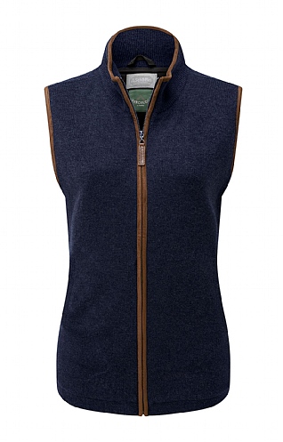 Schoffel Lambswool Aerobloc Gilet - Navy Blue, Navy