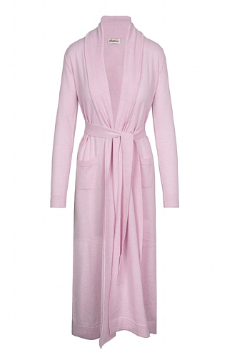 House of Bruar Ladies Scottish Cashmere Dressing Gown - Soft Pink