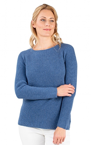 Silk Cashmere Rib Crew Silk Cashmere Rib Crew