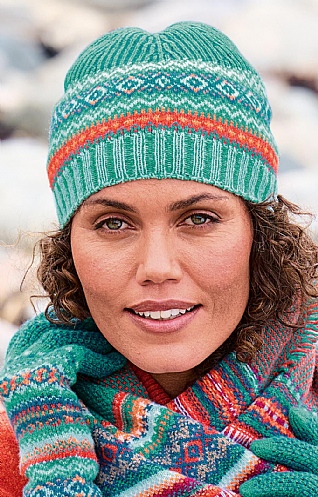 Eribe Knitwear Alpine Beanie, Emerald