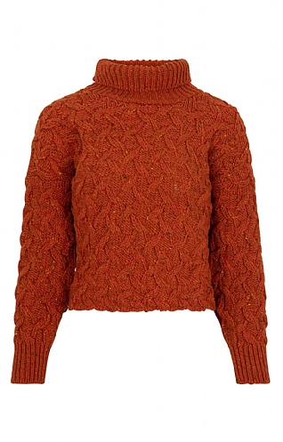 Crop Cable Aran Jumper