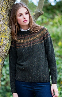Ladies Fairisle Crew Neck