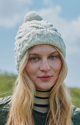 Aran Knit Cable Beanie