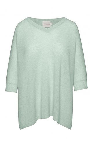 Brodie Cashmere Ladies Cashmere Bronte T-Shirt, Apple Mist