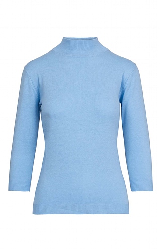 Cotton and Cashmere Turtle Neck