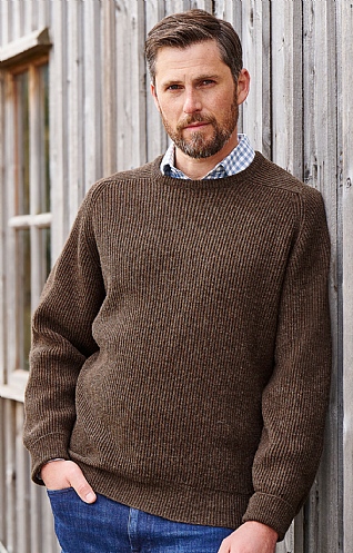 Merino & Lambswool Fisherman's Rib