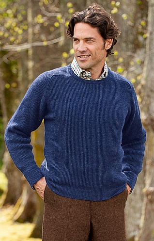 Merino & Lambswool Fisherman's Rib