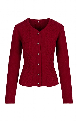 Moser Cable Cardigan with Back Belt