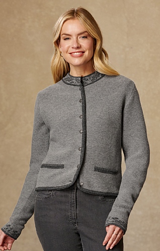 Ladies Oak Collar Cardigan House of Bruar