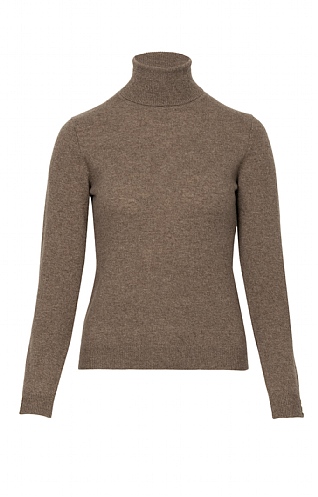 Ladies Cashmere Roll Neck