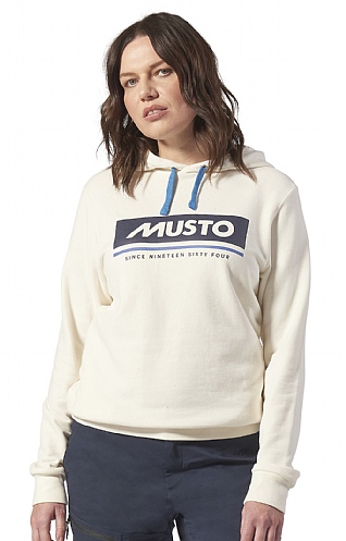 Ladies Musto Hoodie, Antique Sail White