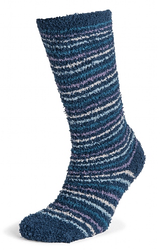 Ladies Seasalt Fluffies Long Socks, Raincloud Mix