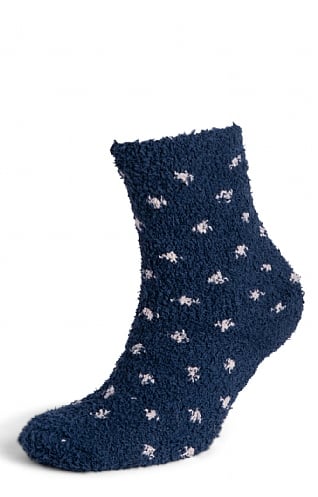 Ladies Seasalt Fluffies Short Socks, Confetti Dark Sunglow