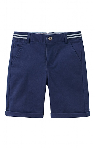 Boys Crew Clothing Chino Shorts, Petrol Blue