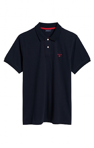 Gant Contrast Collar Polo Shirt Gant Contrast Collar Polo Shirt